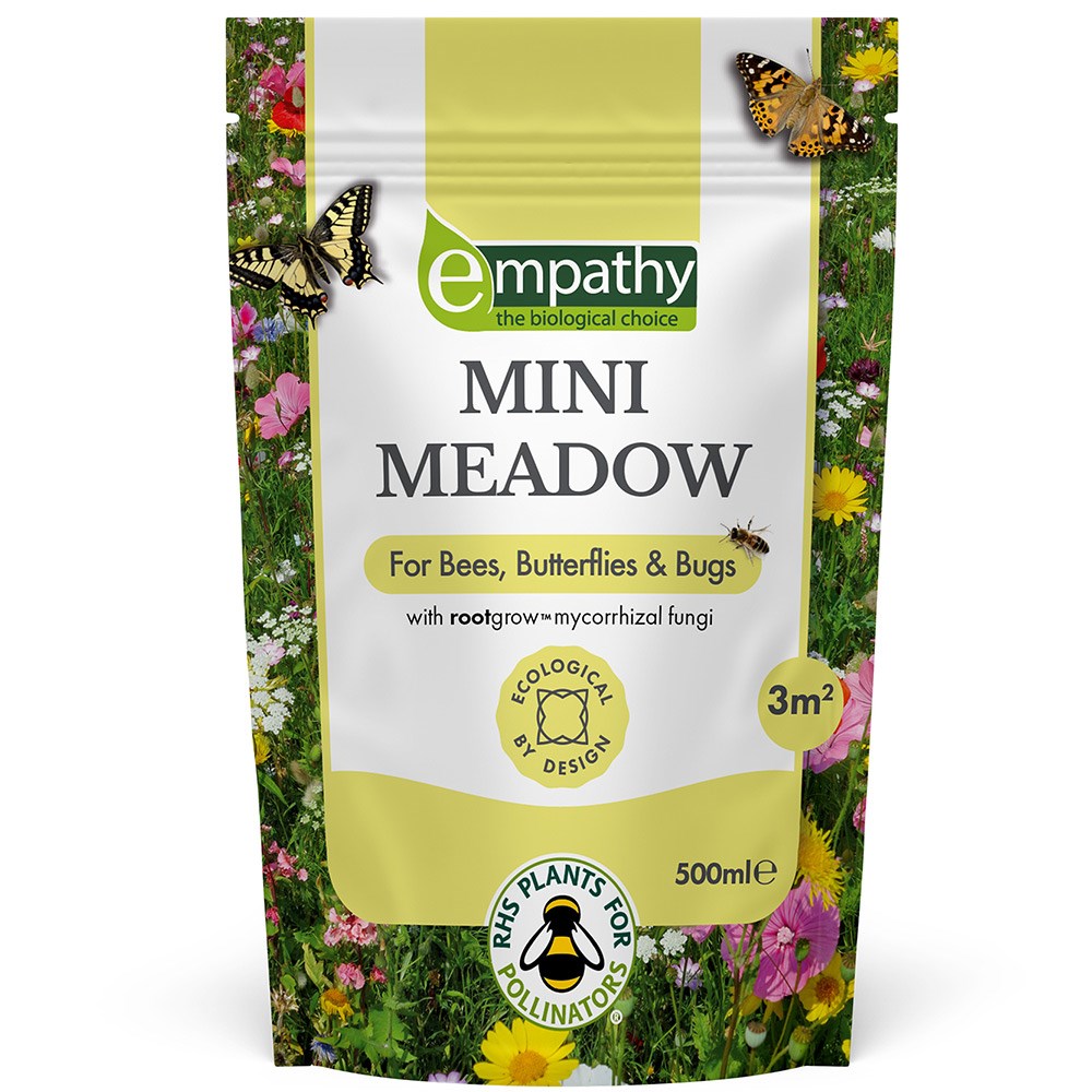 Mini wildflower meadow with rootgrow