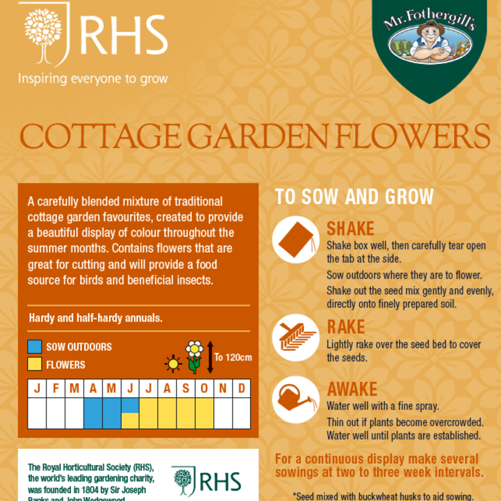 Shake & sow - Cottage gardens