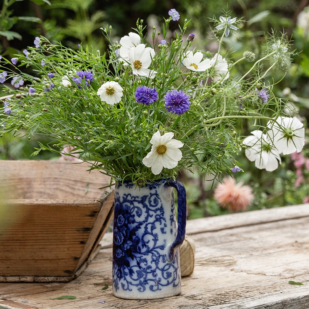Blue & white cutting garden collection