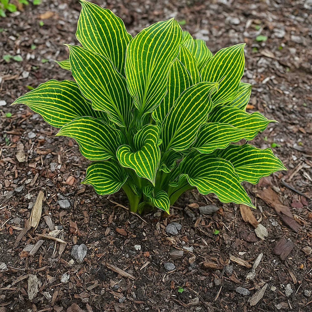 <i>Hosta</i> 'Siberian Tiger ('Amime Tachi')'
