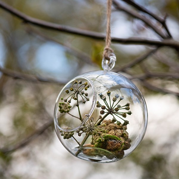 Large bauble tealight holder