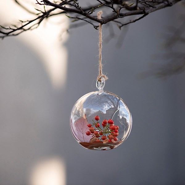 Large bauble tealight holder