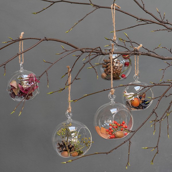 Large bauble tealight holder
