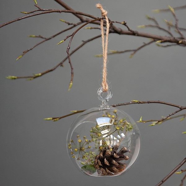 Large bauble tealight holder