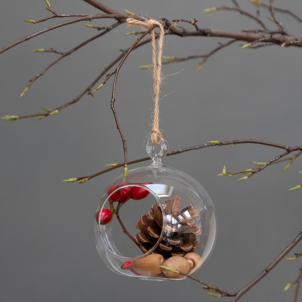 Large bauble tealight holder