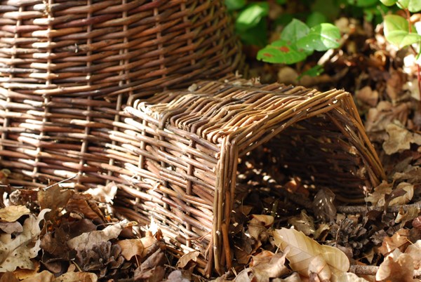 Wicker hedgehog house