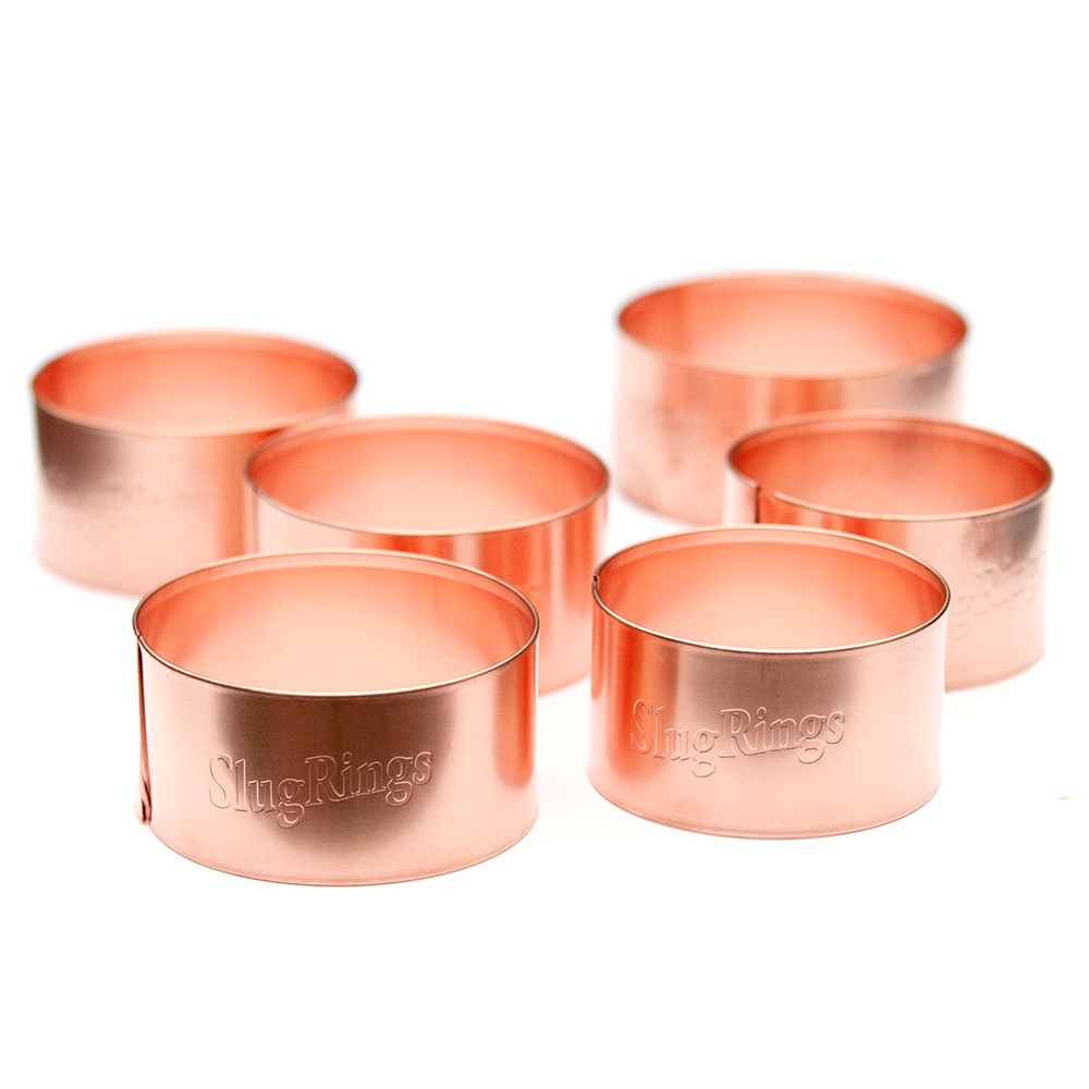 The original copper slug rings - set of 6