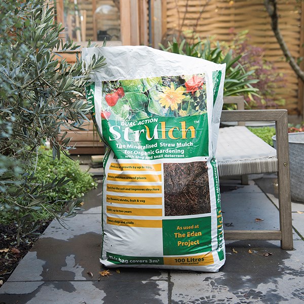 Strulch organic garden mulch