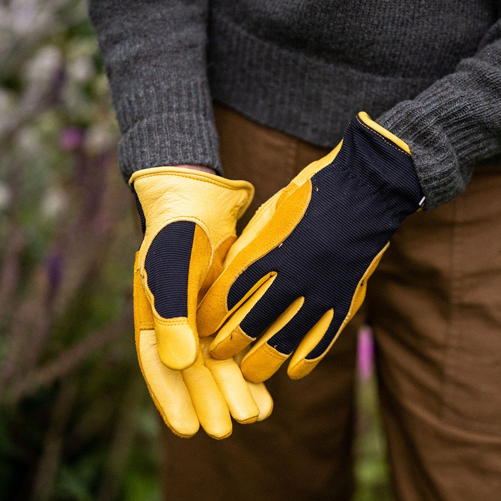 RHS gold leaf winter touch gloves