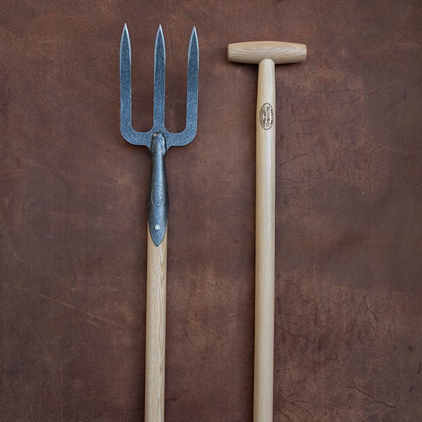 DeWit small fork with long T handle