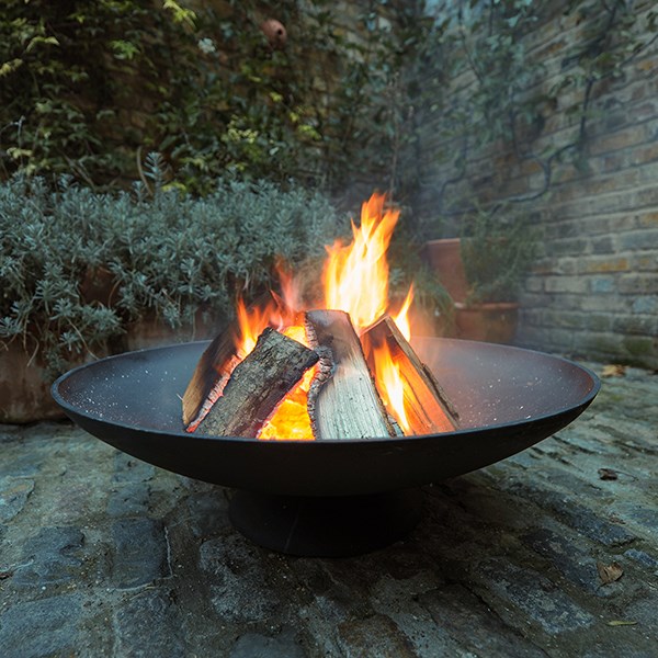 Cast iron disc fire pit - large