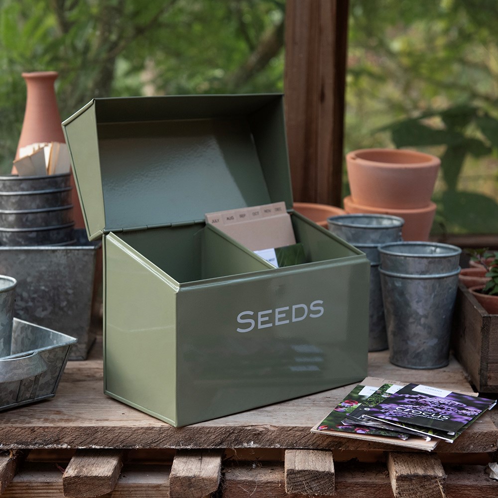 Calendar seed storage box