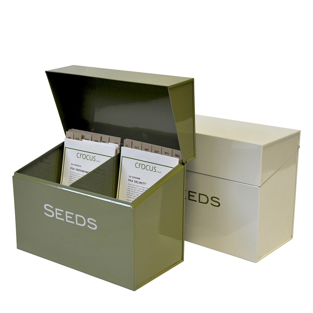Calendar seed storage box
