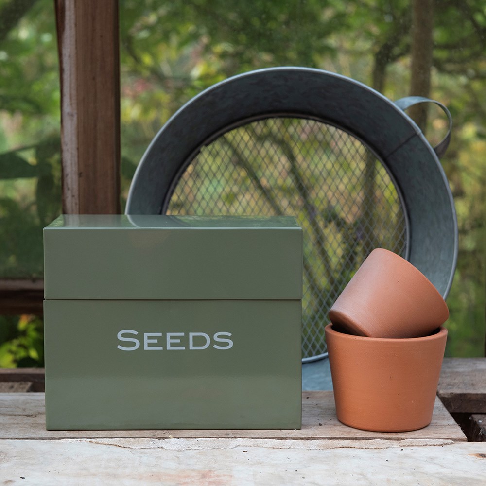 Calendar seed storage box