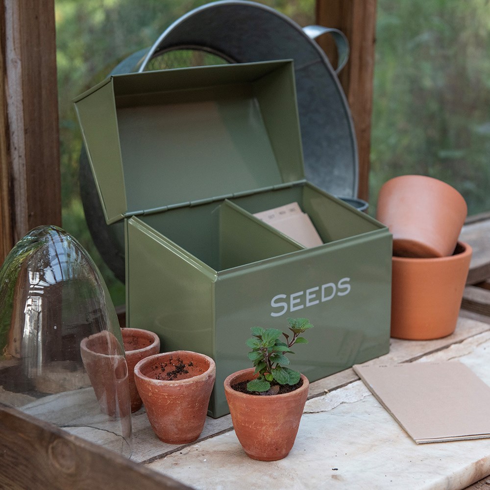 Calendar seed storage box