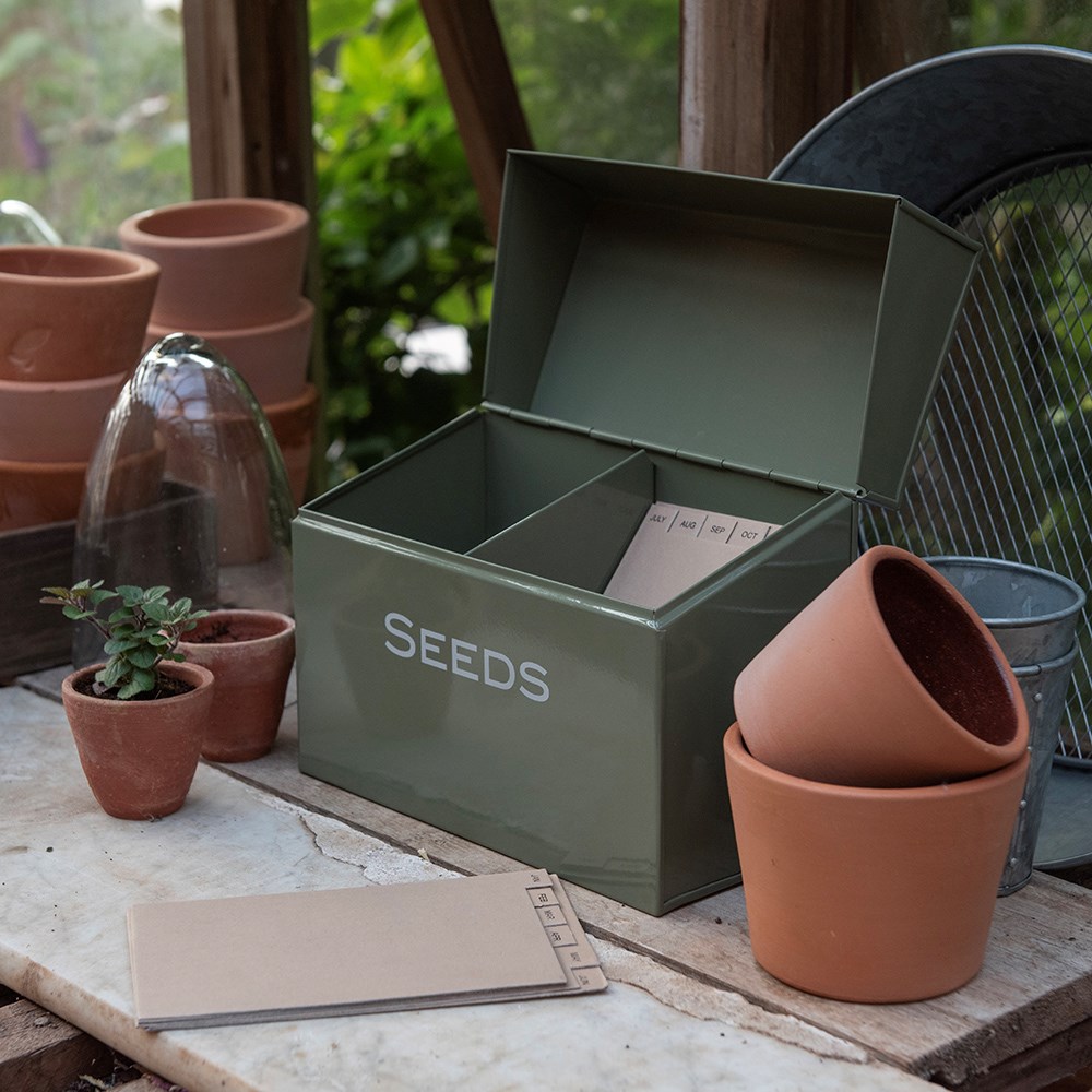 Calendar seed storage box