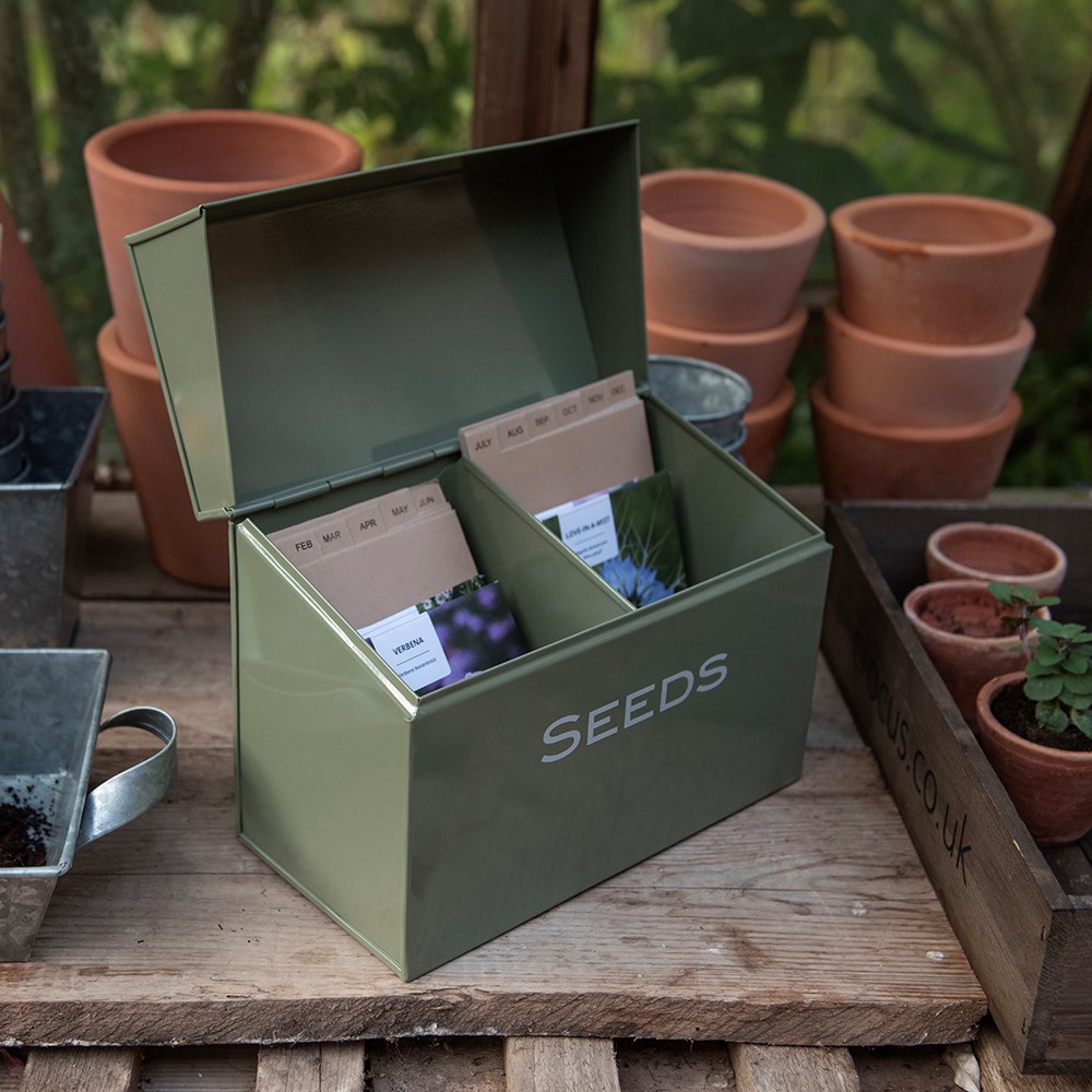 Calendar seed storage box