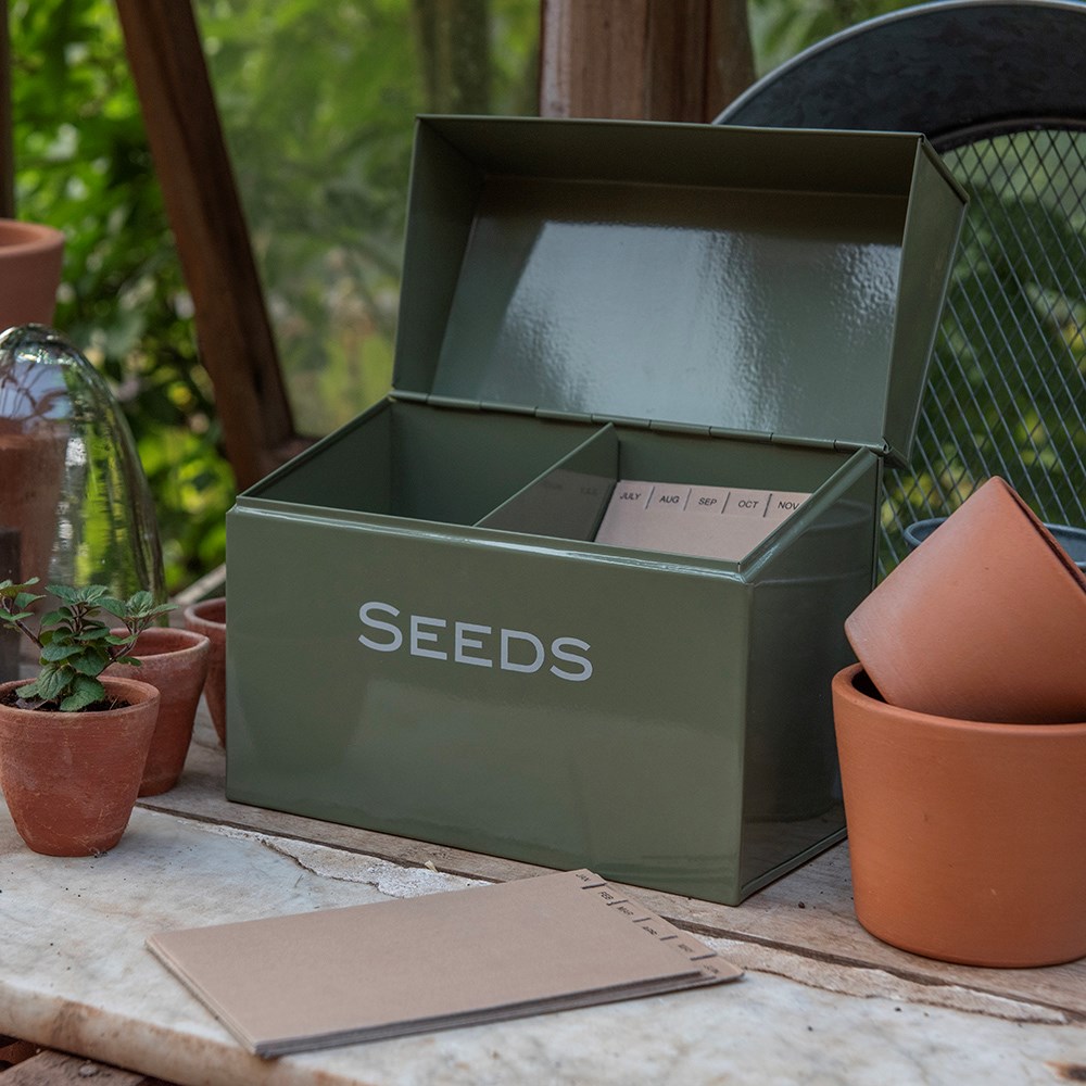 Calendar seed storage box