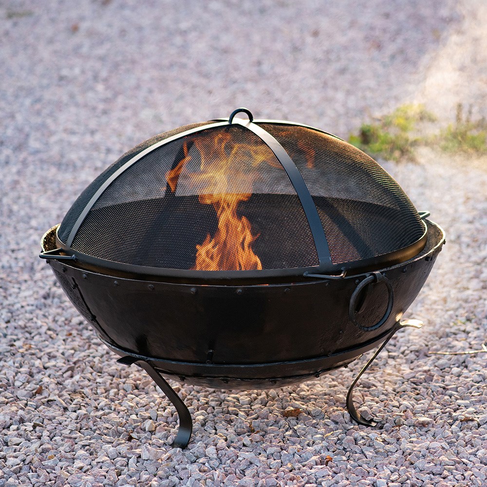 Large Indian fire pit bowl