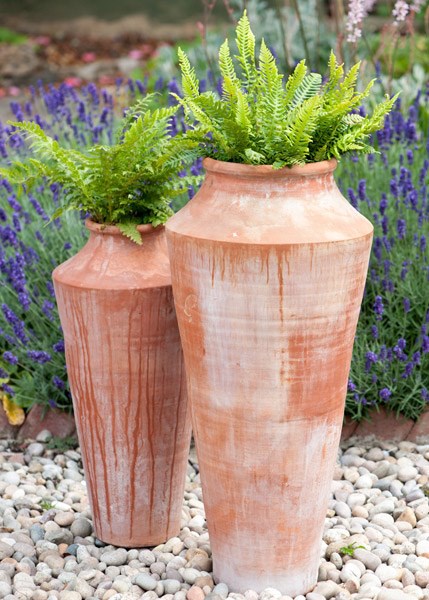 Terracotta oil pot