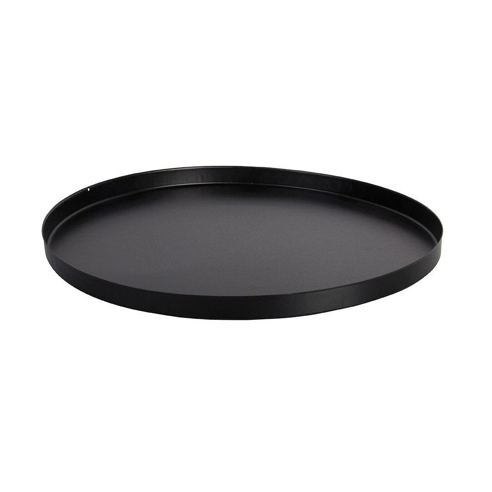 Base plate for steel fire basket