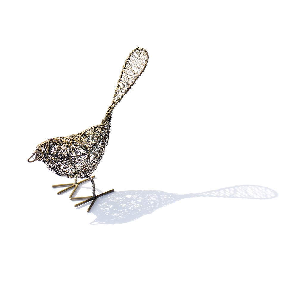 Wire bird - green