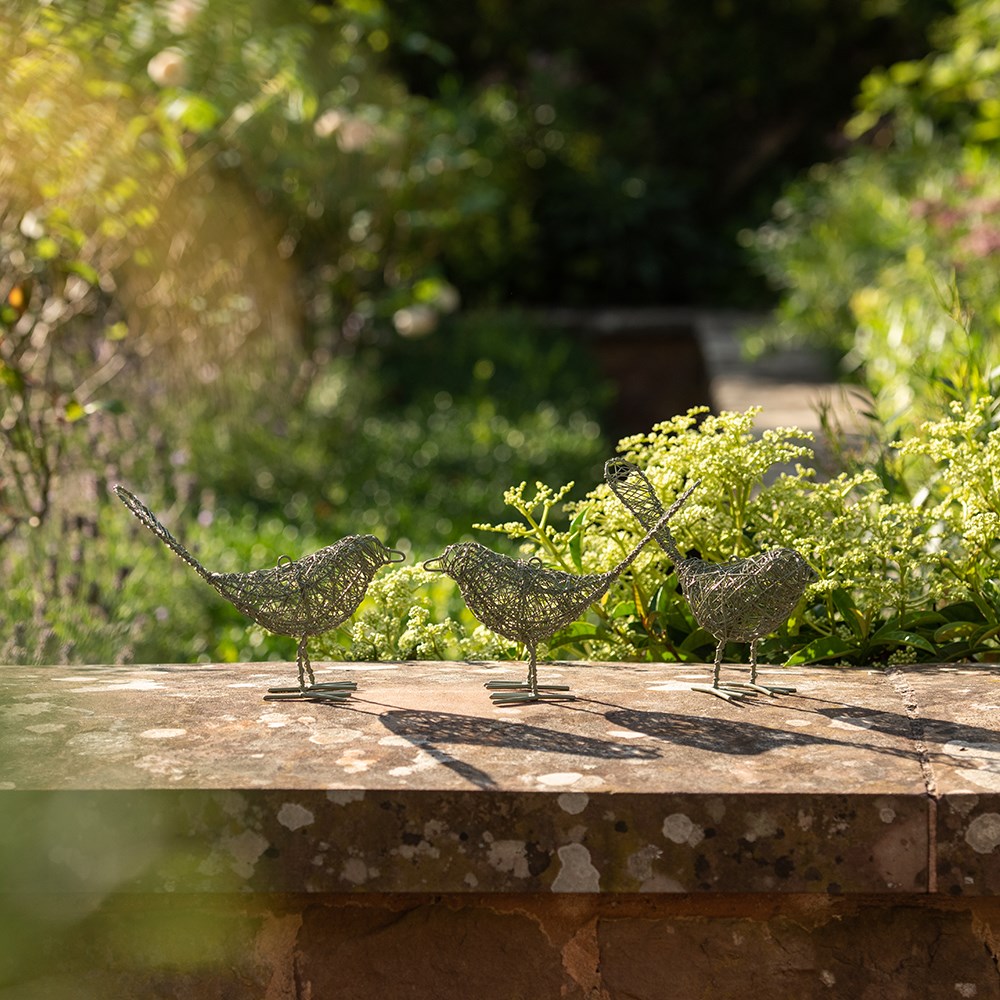 Wire bird - green