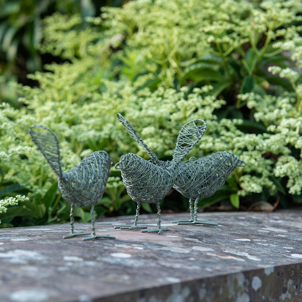 Wire bird - green