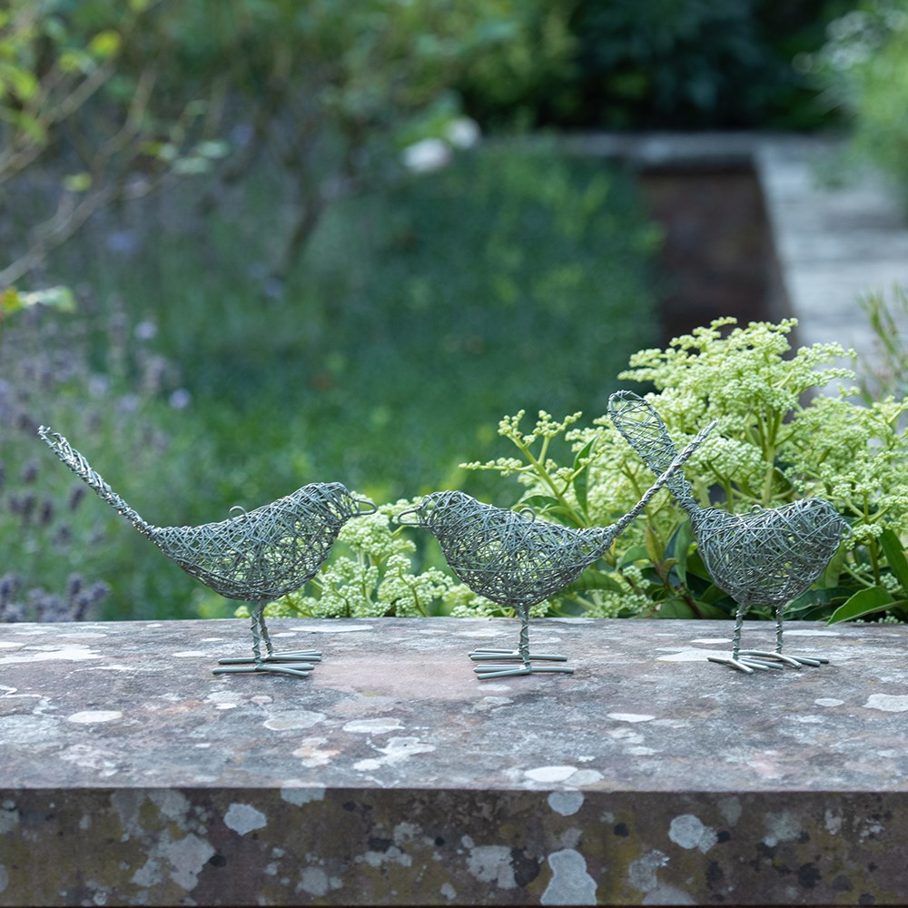 Wire bird - green