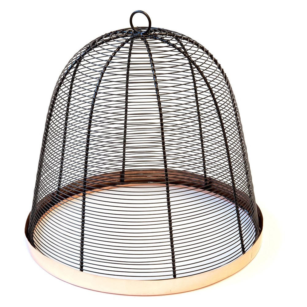 Copper rimmed cloche - bronze