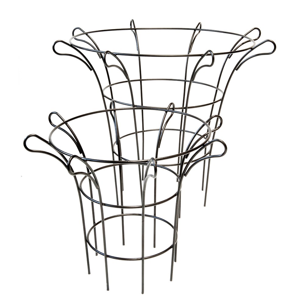 Fluted plant support - bronze