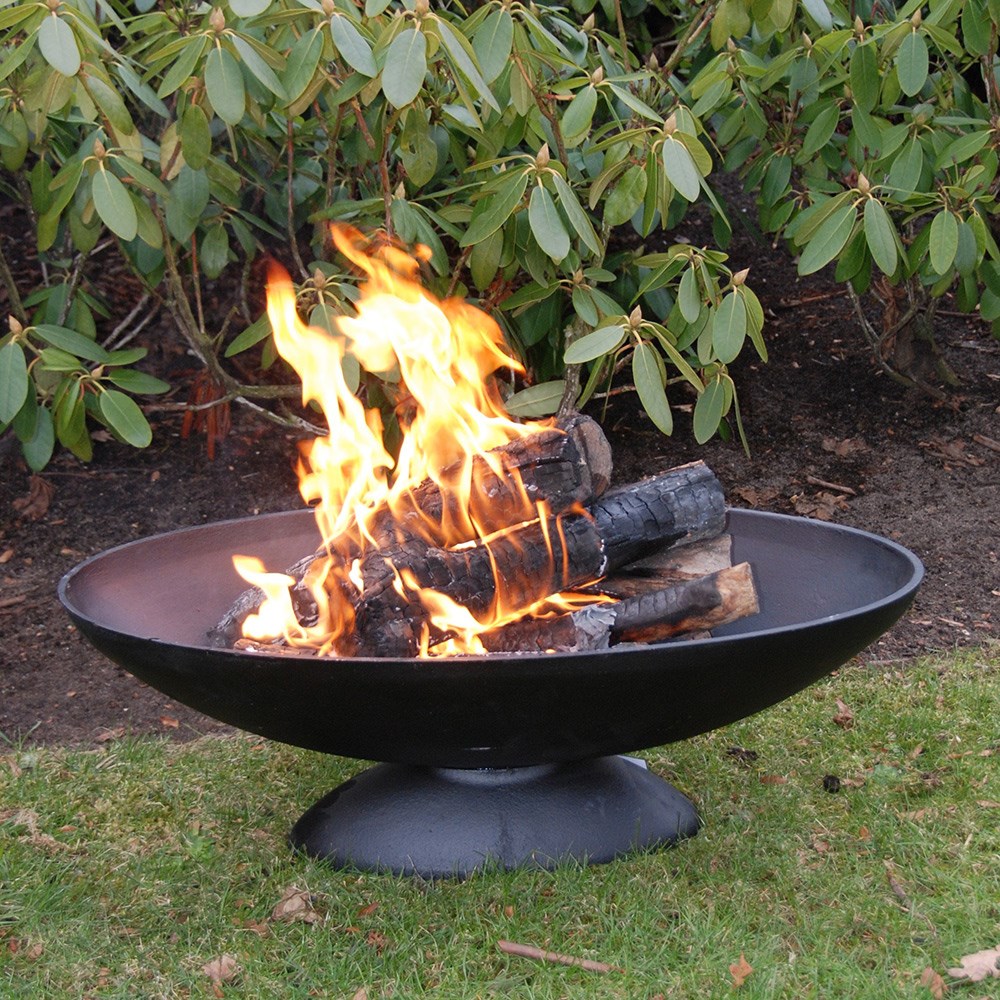 Cast iron oval fire pit