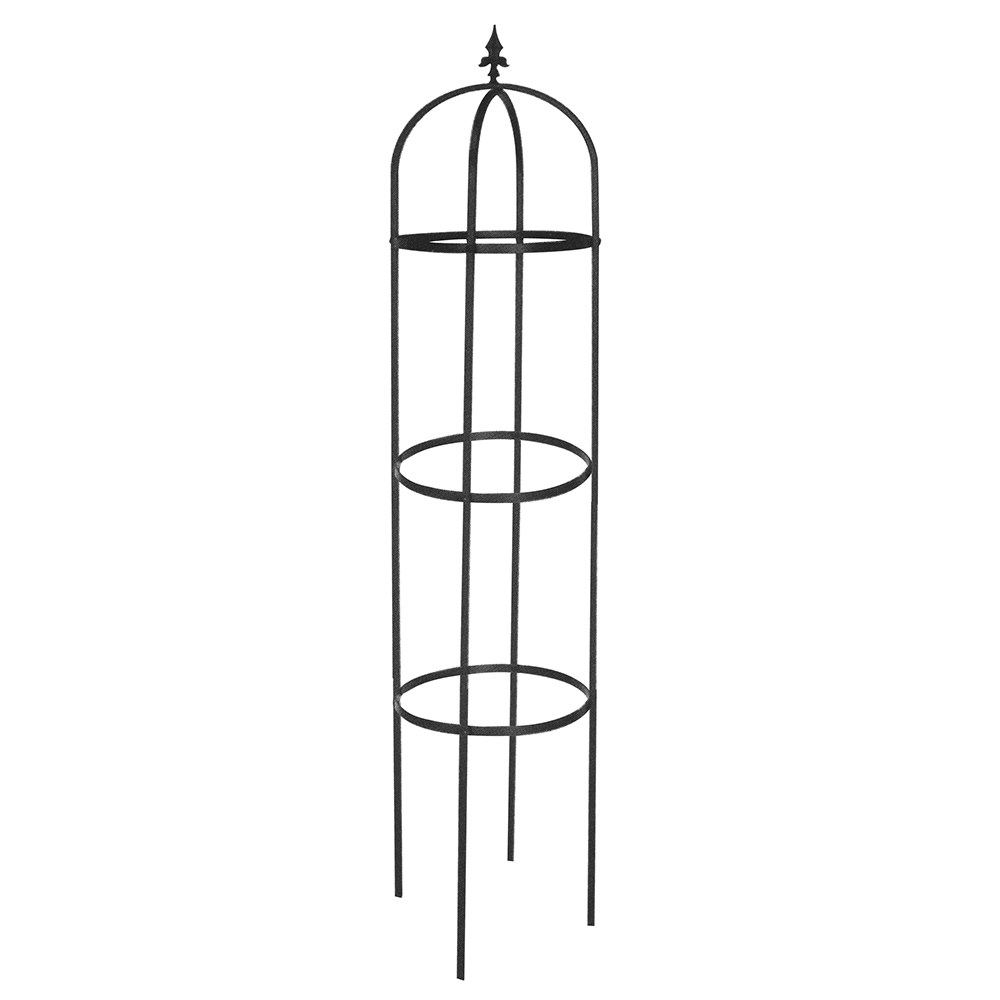 Traditional steel obelisk - black
