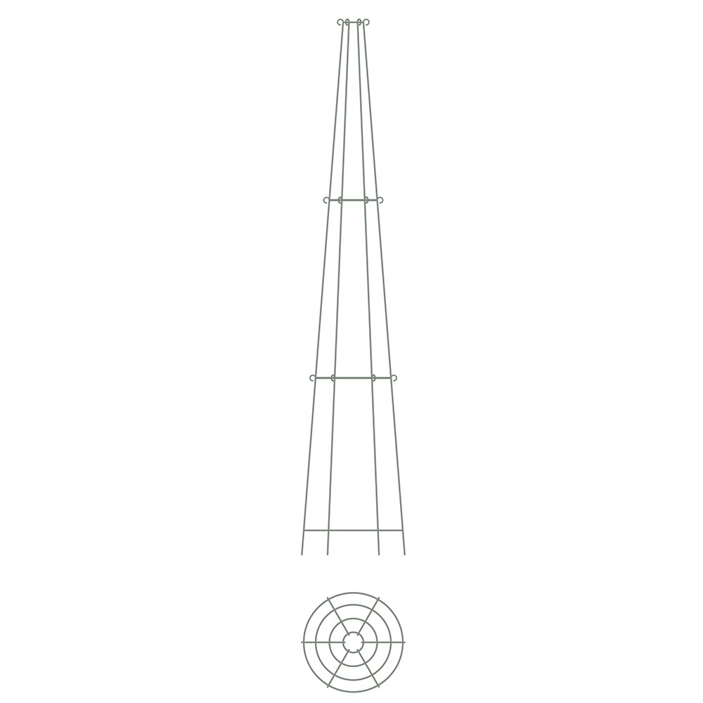 Elegant tiered metal obelisk - 3 tier pewter