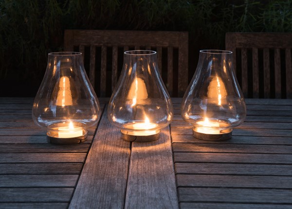 Tulip hurricane lantern