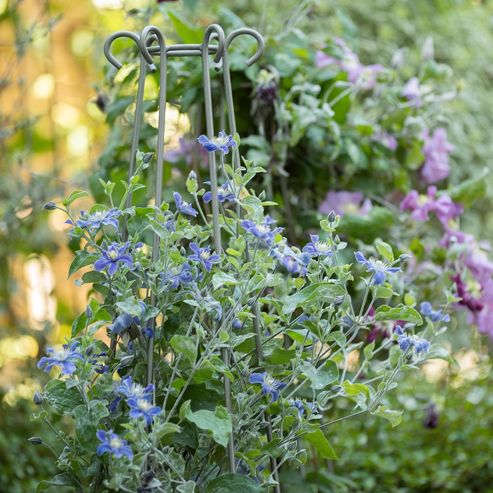 Elegant tiered metal obelisk - 2 tier pewter