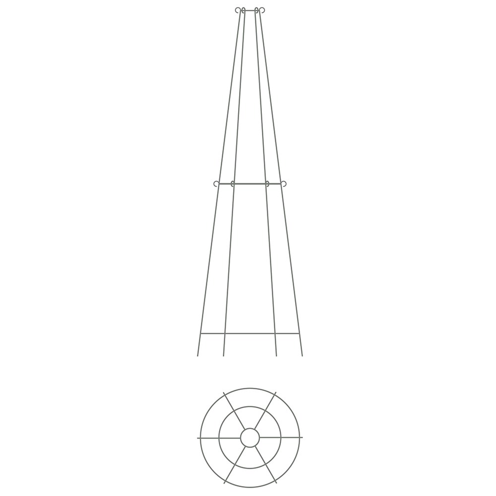 Elegant tiered metal obelisk - 2 tier pewter