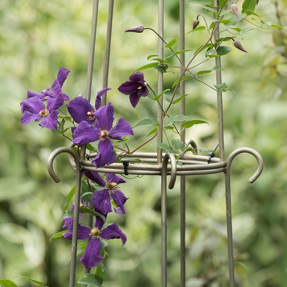Elegant tiered metal obelisk - 2 tier pewter