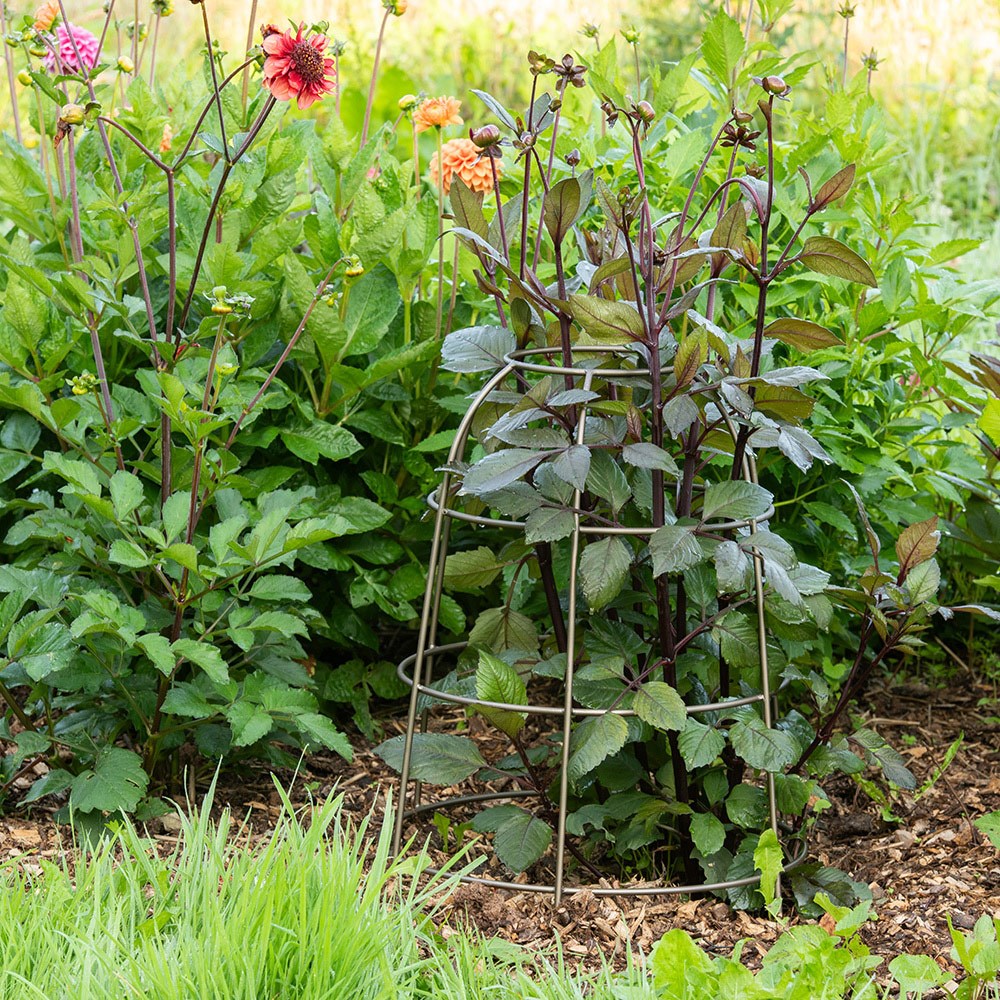 Tall mound support - antique pewter