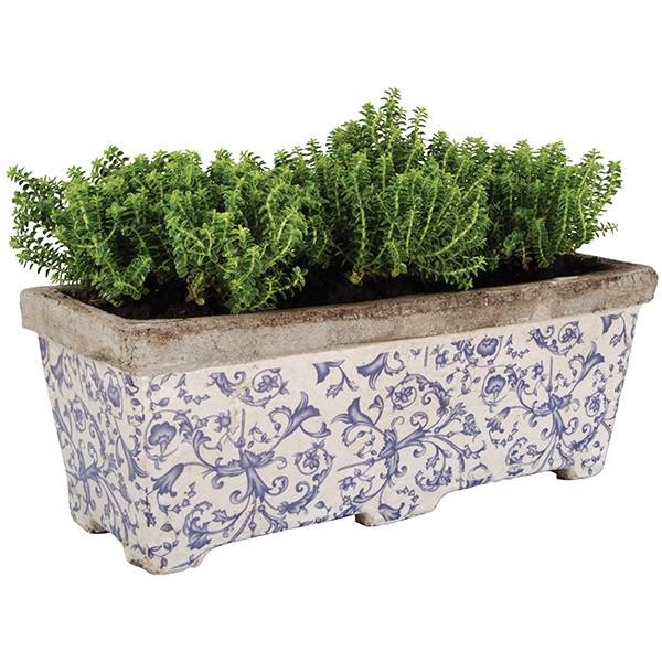 Aged ceramic trough