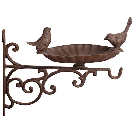 Bird bath feeder & wall bracket 