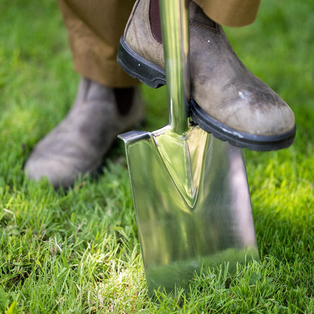 RHS Burgon and Ball stainless digging spade