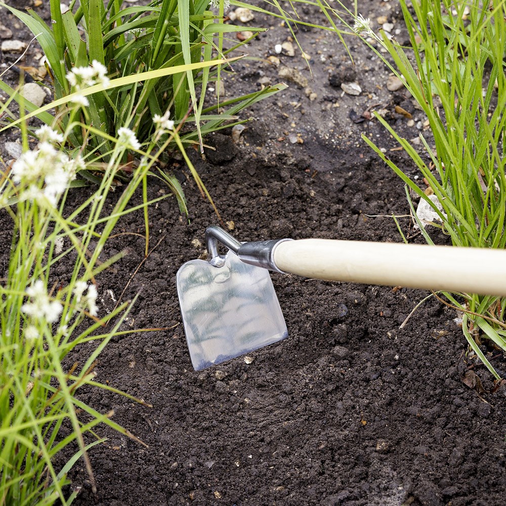 RHS Burgon and Ball stainless draw hoe 
