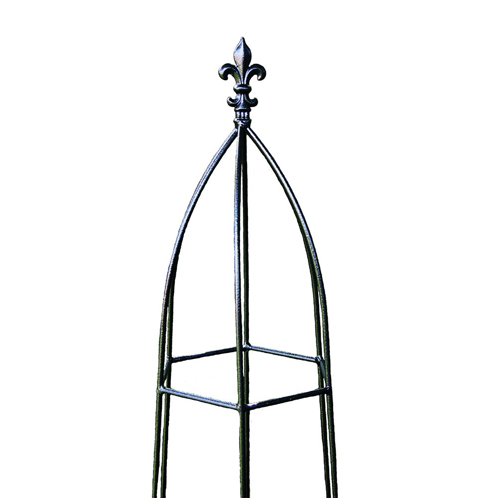Gothic rose obelisk - black