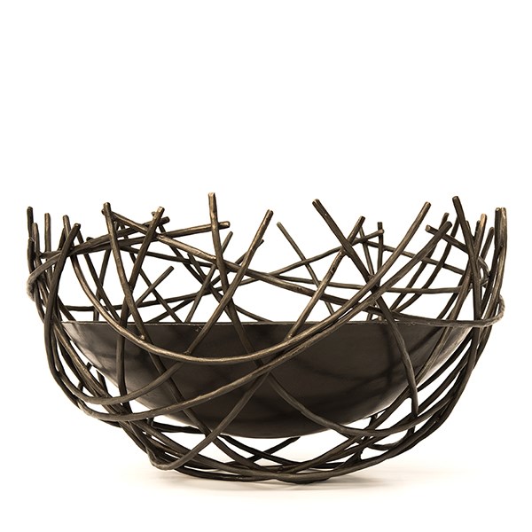 Nest iron fire pit bowl