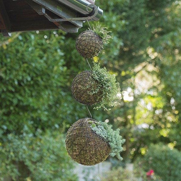 Hanging crazy wire ball