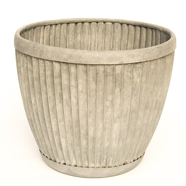 Dolly pot - aged zinc