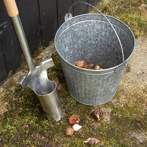 Galvanised metal bucket