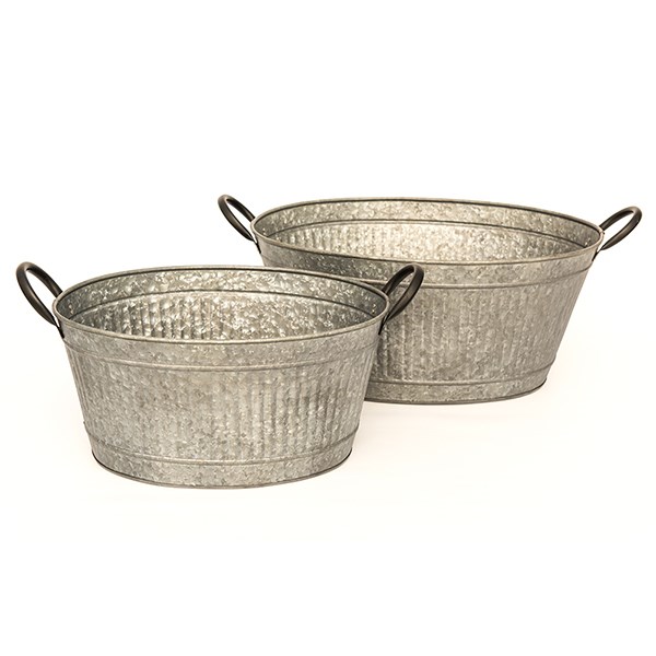 Oval tub with handles/drinks cooler