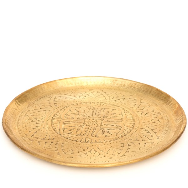Solid etched brass tray
